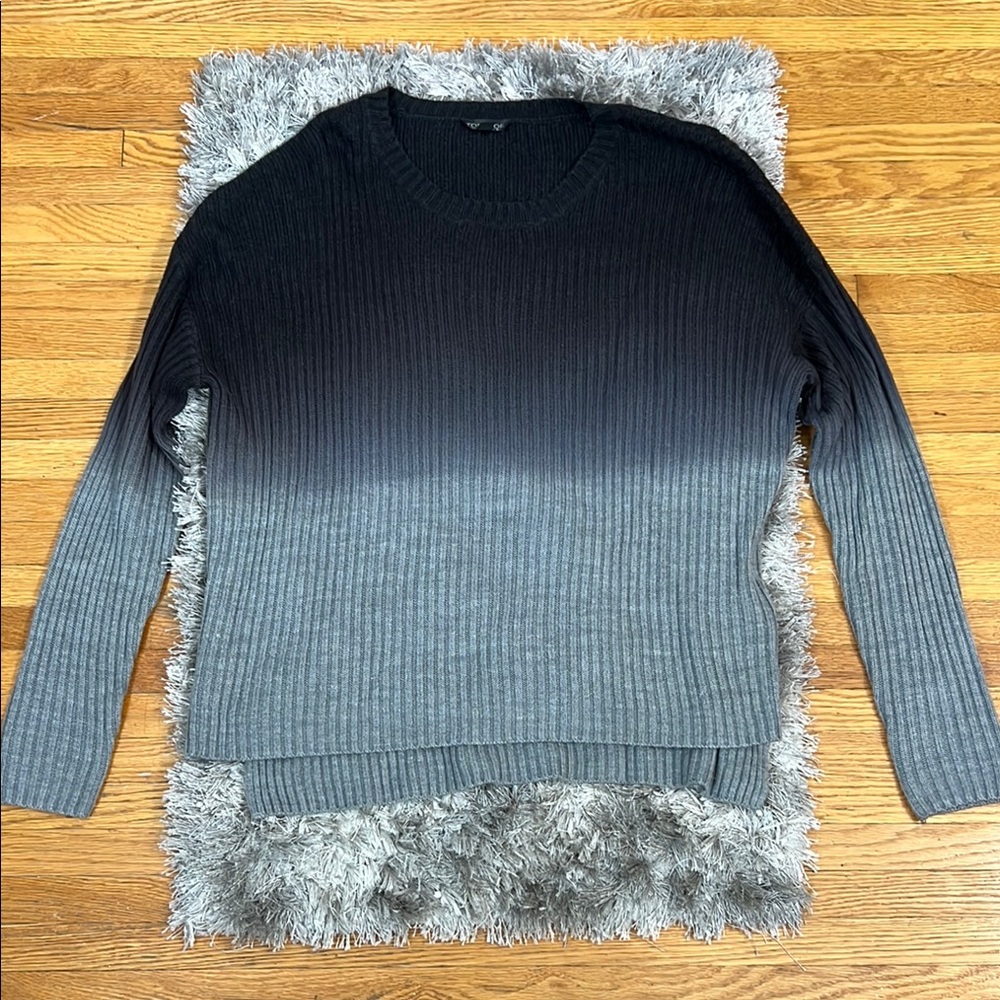 Gradient Ombre Gray Sweater